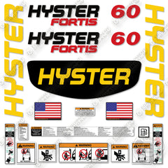 Hyster H60FT Decal Kit Forklift -Aftermarket Kit