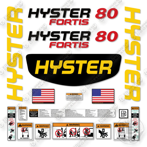 Hyster H80FT Decal Kit Forklift -Aftermarket Kit