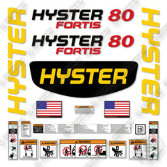 Hyster H80FT Decal Kit Forklift -Aftermarket Kit