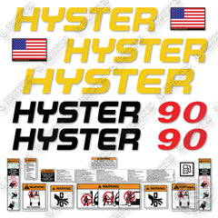 Hyster H90XM Decal Kit Forklift -Aftermarket Kit