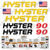 Image of Hyster H90XM Decal Kit Forklift -Aftermarket Kit