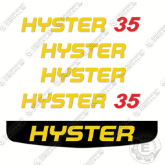 Fits Hyster J35XNT Decal Kit Forklift