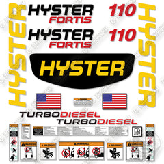 Hyster S110FT Decal Kit Forklift -Aftermarket Kit