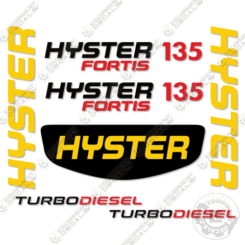 Hyster 360XL2 Forklift Marking Decal Set – Truck and Equipment Decals Hyster 360XL2 Forklift Marking Decal Set – Truck and Equipment Decals