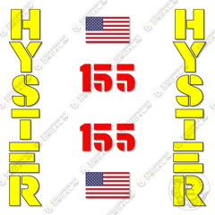 Fits Hyster S155XL Decal Kit Forklift