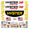 Image of Hyster S30FT Decal Kit Forklift -Aftermarket Kit