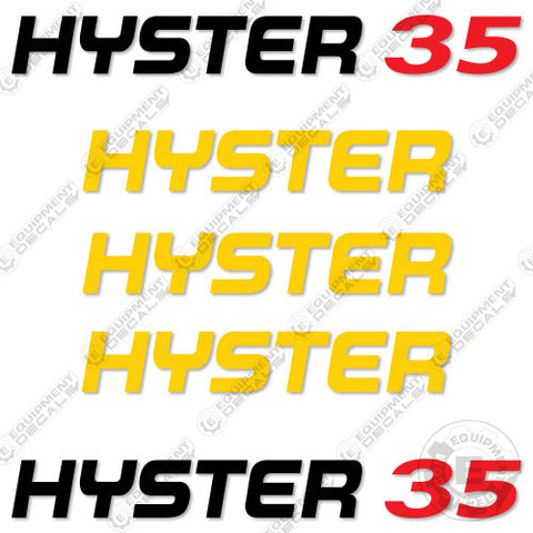 Fits Hyster S35XM Decal Kit Forklift (NO WARNINGS)