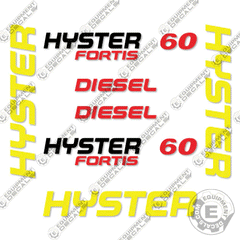 Fits Hyster S60FT Decal Kit Forklift (NO WARNINGS)