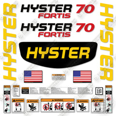 Hyster S70FT Decal Kit Forklift -Aftermarket Kit