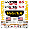 Image of Hyster S90FT Decal Kit Forklift -Aftermarket Kit