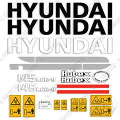 Fits Hyundai 145LCR-9 Decal Kit Excavator