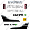 Image of Hyundai 15BTR-9 Decal Kit Forklift - Aftermarket Kit