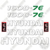 Image of Hyundai 160D-7E Custom Decal Kit Forklift - Aftermarket Kit