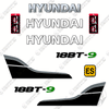 Image of Hyundai 18BT-9 Decal Kit Forklift - Aftermarket Kit