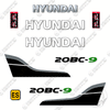 Image of Hyundai 20BC-9 Decal Kit Forklift - Aftermarket Kit