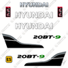 Image of Hyundai 20BT-9 Decal Kit Forklift - Aftermarket Kit