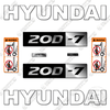 Image of Hyundai 20D-7 Decal Kit Forklift - Aftermarket Kit