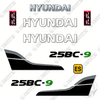 Image of Hyundai 25BC-9 Decal Kit Forklift - Aftermarket Kit