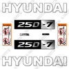 Image of Hyundai 25D-7 Decal Kit Forklift - Aftermarket Kit