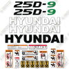 Image of Hyundai 25D-9 Decal Kit Forklift