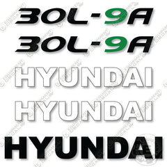 Hyundai 30L-9A Decal Kit Forklift