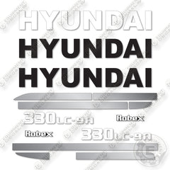 Hyundai 330LC-9A Decal Kit Excavator- Aftermarket Kit