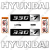 Image of Hyundai 33D-7 Decal Kit Forklift - Aftermarket Kit