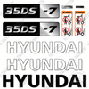 Image of Hyundai 35DS-7 Decal Kit Forklift - Aftermarket Kit