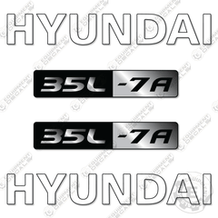 Fits Hyundai 35L-7A Decal Kit Forklift