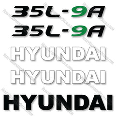Hyundai 35L-9A Decal Kit Forklift