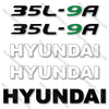 Image of Hyundai 35L-9A Decal Kit Forklift