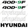 Image of Hyundai 40D-9F Decal Kit Forklift