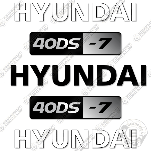 Hyundai 40DS-7 Decal Kit Forklift