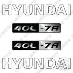 Fits Hyundai 40L-7A Decal Kit Forklift