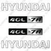 Image of Hyundai 40L-7A Decal Kit Forklift - Aftermarket Kit