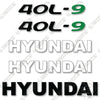 Image of Hyundai 40L-9 Decal Kit Forklift