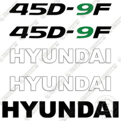 Hyundai 45D-9F Decal Kit Forklift