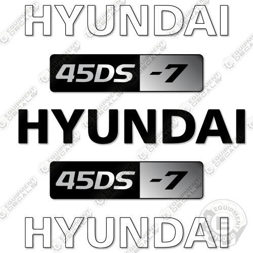 Hyundai 45DS-7 Decal Kit Forklift