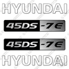 Image of Hyundai 45DS-7E Decal Kit Forklift - Aftermarket Kit