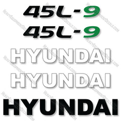 Hyundai 45L-9 Decal Kit Forklift