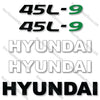 Image of Hyundai 45L-9 Decal Kit Forklift