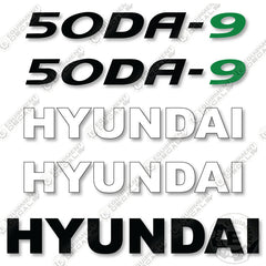 Hyundai 50DA-9 Decal Kit Forklift