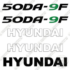 Hyundai 50DA-9F Decal Kit Forklift