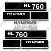 Image of Hyundai HL760 Decal Kit Wheel Loader - Aftermarket Kit