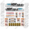 Image of Hyundai HDF18-5 Decal Kit Forklift - Aftermarket Kit