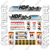 Image of Hyundai HDF30-5 Decal Kit Forklift - Aftermarket Kit