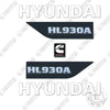 Image of Hyundai HL930A Decal Kit Wheel Loader - Aftermarket Kit