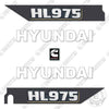 Image of Hyundai HL975 Decal Kit Wheel Loader - New Style - Aftermarket Kit