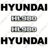 Image of Hyundai HL980 Decal Kit Wheel Loader - Aftermarket Kit