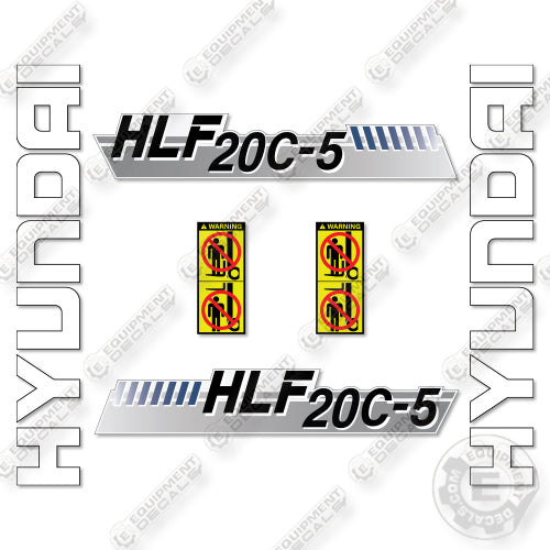 Fits Hyundai HLF20C-5 Decal Kit Forklift